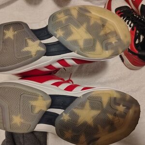 Adidas Pro Model USA Edition Size Red White And Blue Size 11.5 Hard To Find
